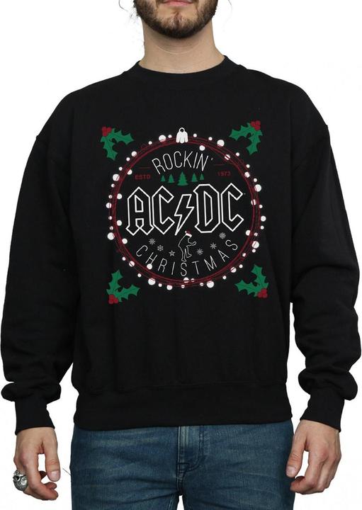 AC/DC Weihnachten Kreis Baumwolle Sweatshirt