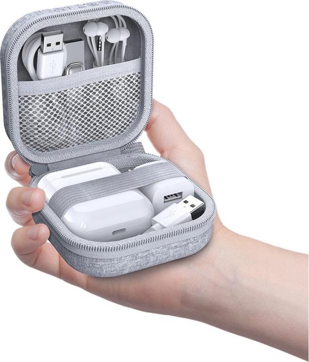 Actual product image Usams Earphones Case TWS ZB351 gray