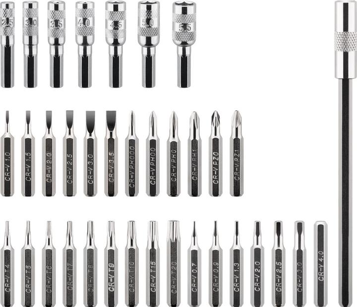 Produktbild Goobay Präzisionsschraubendreher-Set, 37-teilig, in Plastikbox (Torx (TX), Pozidriv-Kreuzschlitz (PZ), Phillipps-Kreuzschlitz (PH), Hex)