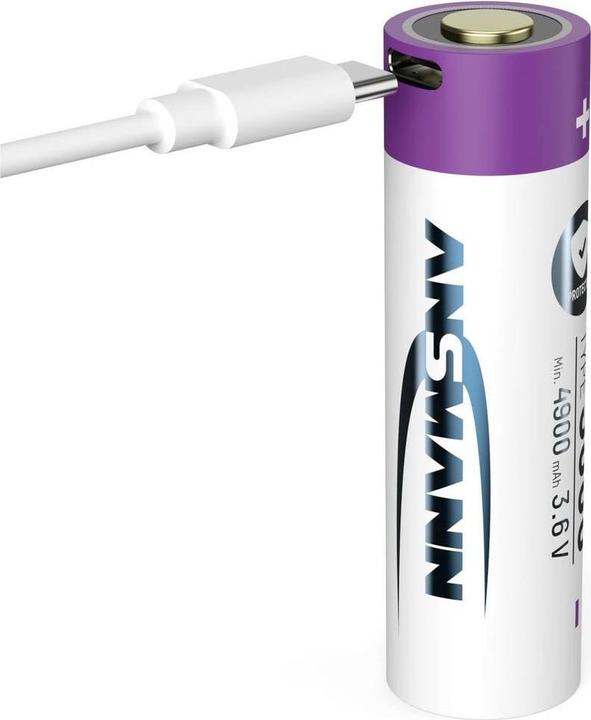 Image du produit Ansmann Li-Ion Akku 21700 5000 mAh mit USB Typ-C Ladebuchse Mignon (AA)-Akku Li- (1 pcs, AA, 4900 mAh)
