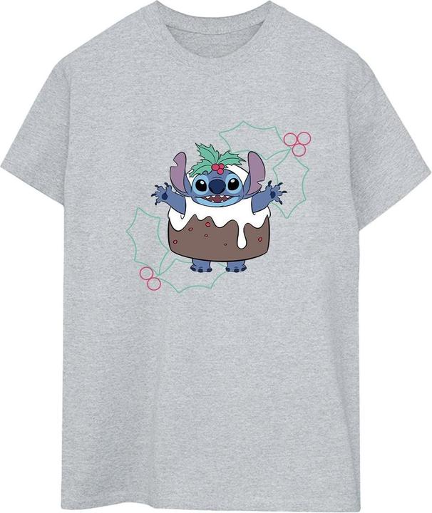 Actual product image Disney Womens/Ladies Lilo & Stitch Pudding Holly Cotton Boyfriend T-Shirt (S)