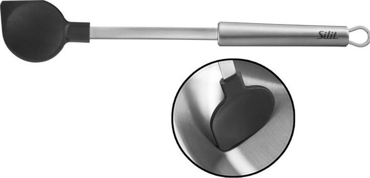 Produktbild Silit Kochlöffel mit hitzebeständiger Laffe 34cm Classic Line Edelstahl poliert