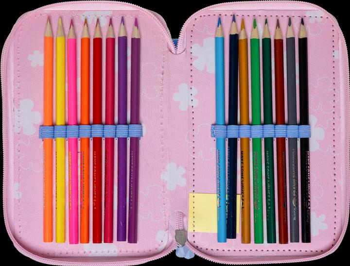 Produktbild Stor - Stitch Filled Double Pencil Case - 19.5 x 12.5 x 5 cm
