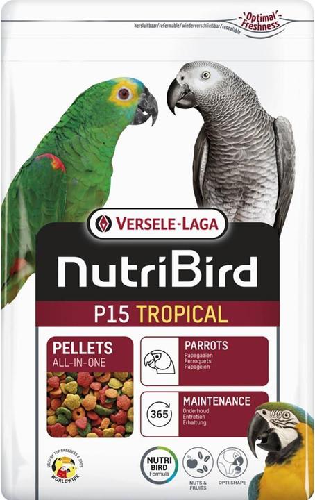 Immagine prodotto Versele Laga NutriBird P15 Tropical, alimento per perrocchetti, 1 kg (1 x, 1 kg)