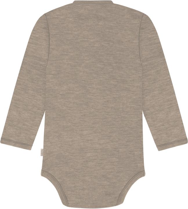 Actual product image Normani Set of 3 baby body wrap long sleeve toddler bodysuit made from merino wool - 9357 (86)