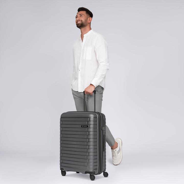Produktbild Pactastic Collection 04 THE MEDIUM + 4 Rollen Trolley M 66 cm mit Dehnfalte (67 l, M (50 - 90l))