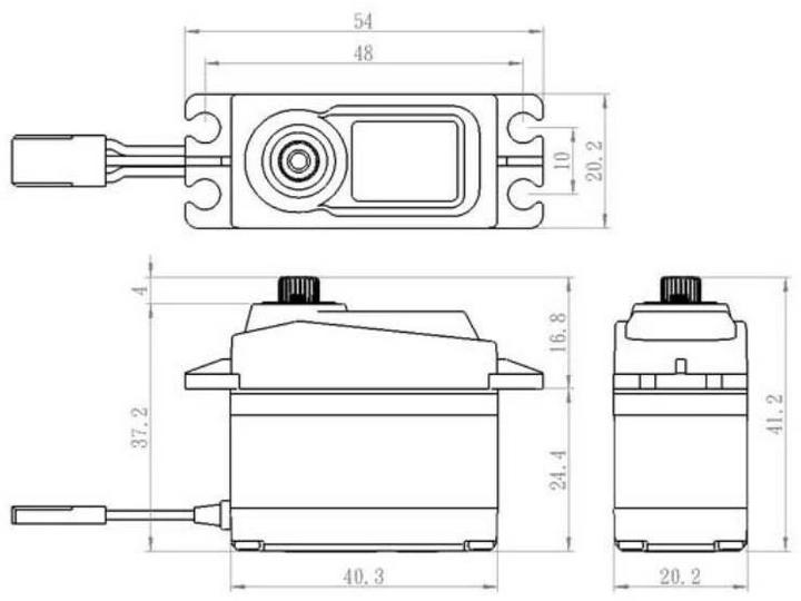 Produktbild Savöx sa-1258tg+ (6v/12kg/0,08s) digital servo