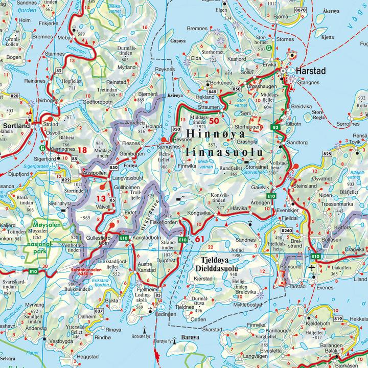 Image du produit Norvège Nord, carte routière 1:400.000, freytag & berndt