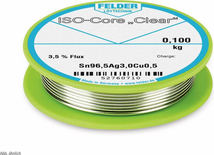 Immagine prodotto Felder Lottechnik Trasparente SAC305, 0,10 kg, 0,75 mm (Kit bobina di saldatura)