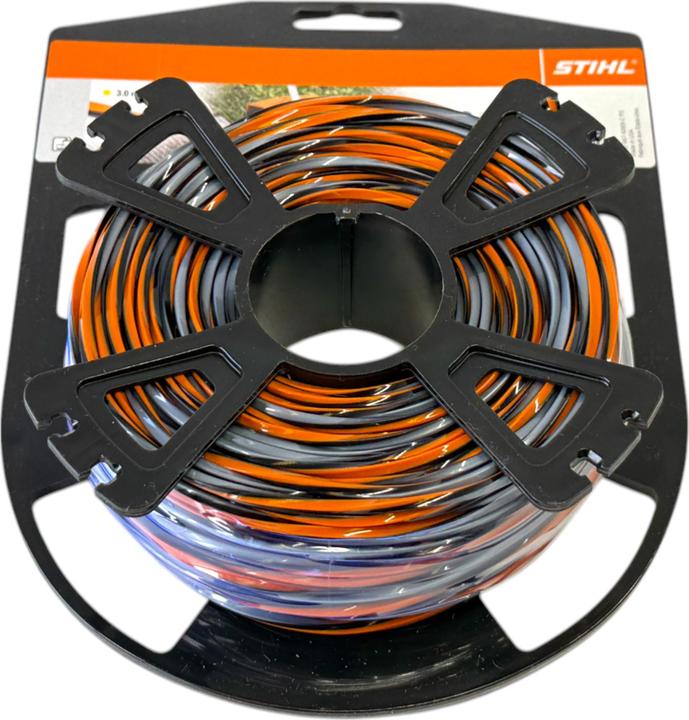 Produktbild Stihl Mähfäden kreuzförmig mit Carbonanteil CF3 Pro 3.0mm, 45m (Rasentrimmer, Trimmerfaden + Fadenspule)
