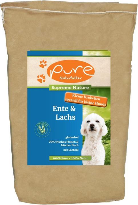 Image du produit Pure Naturfutter Croquettes Suprême Canard & Saumon extra petites croquettes (Adulte, Senior, Junior, 1 pcs, 5000 g)