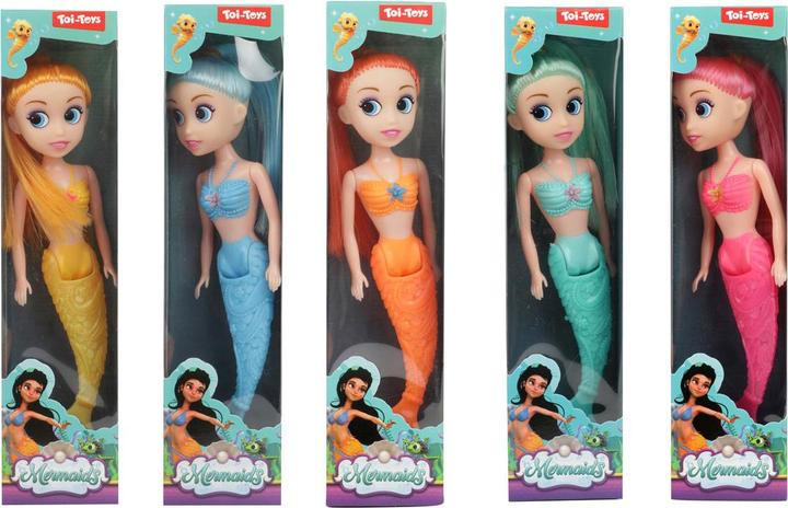Productafbeelding Toi-Toys Zeemeerminnen Zeemeerminpop met buigbare staart, 18 cm