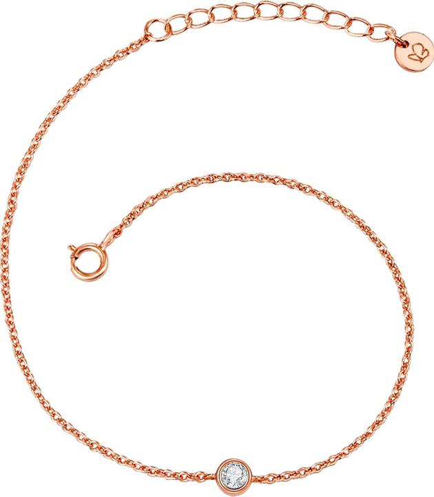 Immagine prodotto Glanzstücke München Donna Argento Topazio Oro Rosa 17,0 cm Lunghezza base + 3,0 cm Estensione - 11184 (17 cm, Argento)