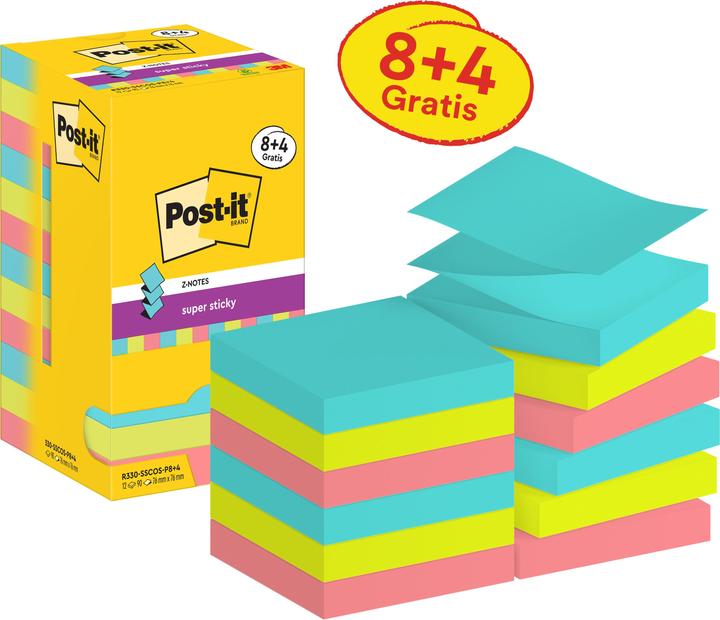 Produktbild Post-it Super Sticky (7.6 x 7.6 cm)