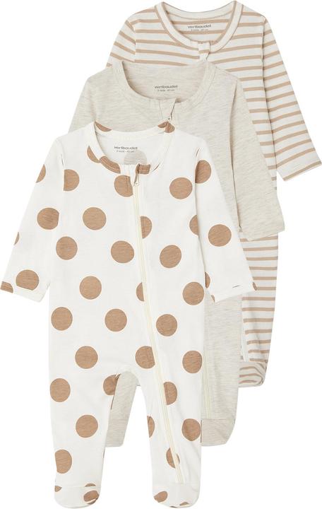 Produktbild Vertbaudet 3er-Pack Baby Strampler mit Reissverschluss BASICS (74)