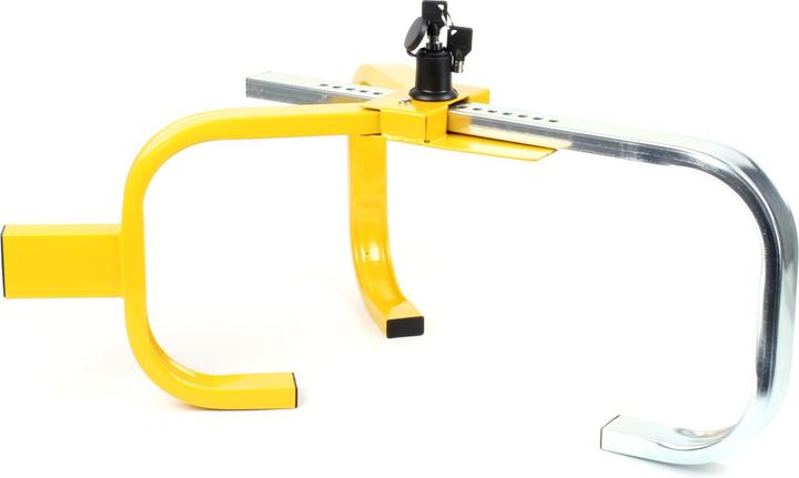 Actual product image Wiltec XPOtool Wheel Clamp with Anti-Theft Lock and 2 Keys for 13“-15“ Wheels with 225mm Tyre Width