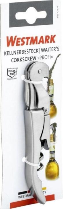 Produktbild Westmark Kellnerbesteck "Profi" m. 2-Stufen Hebel, 14x1.5x2.5 cm (Korkenzieher)