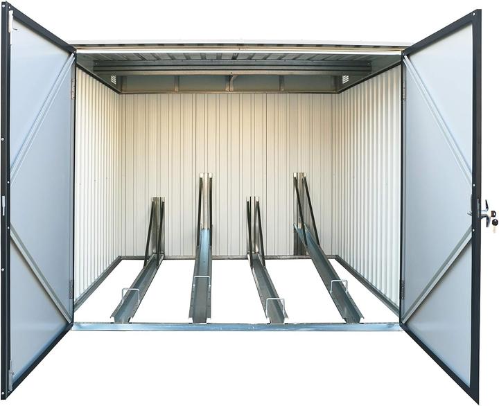 Produktbild Tepro Fahrradbox, anthrazit/weiss