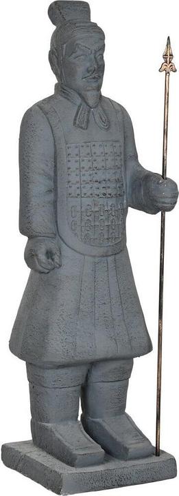 Produktbild Esprit Decorative Figure Home Grey Golden Oriental Warrior 35 x 32 x 118 cm