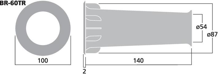 Produktbild Monacor Bassreflexrohr SV=26