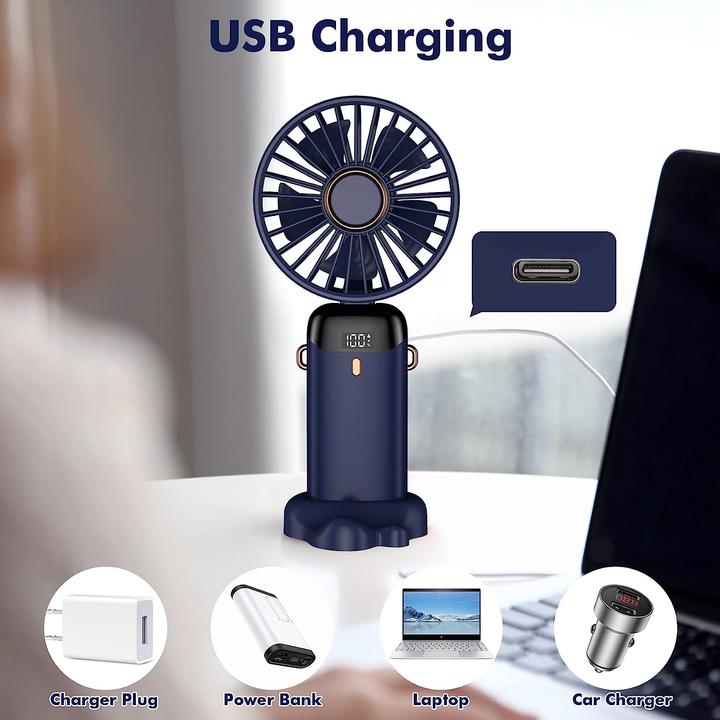 Actual product image Lumina Swiss Mini Strong-Wind Hand Fan