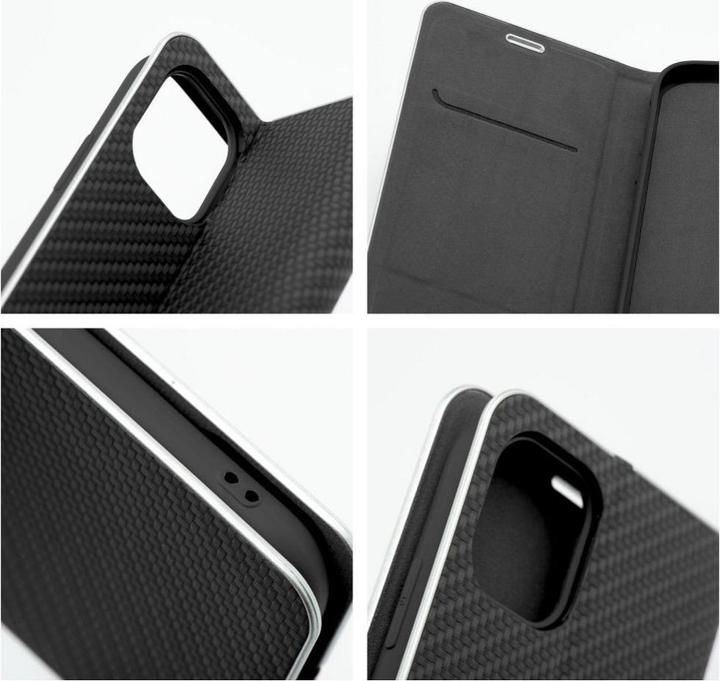 Immagine prodotto OEM Book case LUNA Book Carbon for IPHONE 15 black (Apple iPhone 15)