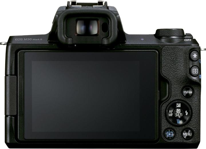 Produktbild Canon EOS M50 Mark II + EF-M 15-45mm f/3.5-6.3 IS STM (15 - 45 mm, 24.10 Mpx, APS-C / DX)