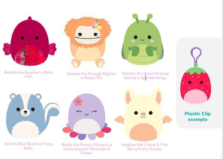 Actual product image Squishmallows Clip-On (9 cm)