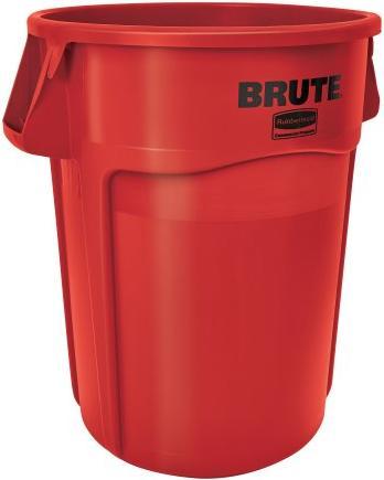 Actual product image Rubbermaid Brute Utility Round 166.5L Red Bin with Air Slots (166 l)