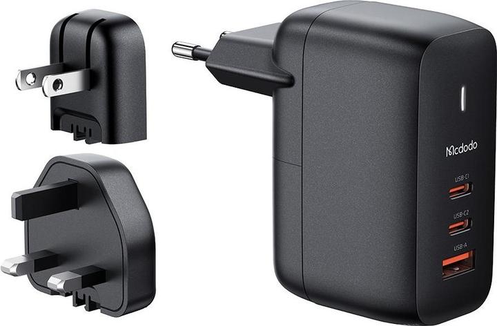 Actual product image Mcdodo Mini Charger 65W Type-C + USB - Reddot Winner 2021 - Black (65 W)