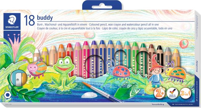 Actual product image Staedtler Crayon Noris jun 18ST (Multicoloured, 18 x)