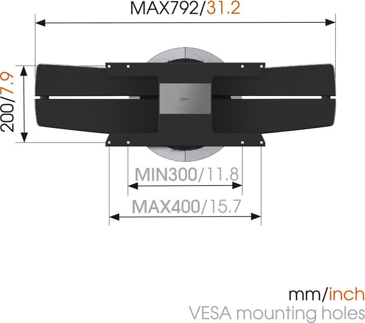 Image du produit Vogels Next 7346 (Mur, 65", 30 kg)