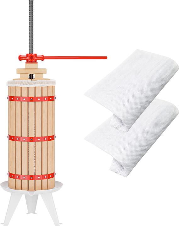 Image du produit Wiltec Pressoir à fruits 30L avec 3x Torchon à pressoir Moût Pressage Vin Cidre Broyage Fruits Pommes