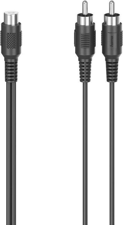Hama Subwoofer-Adapter, 2 Cinch-Stecker - Cinch-Kupplung (Cinch)