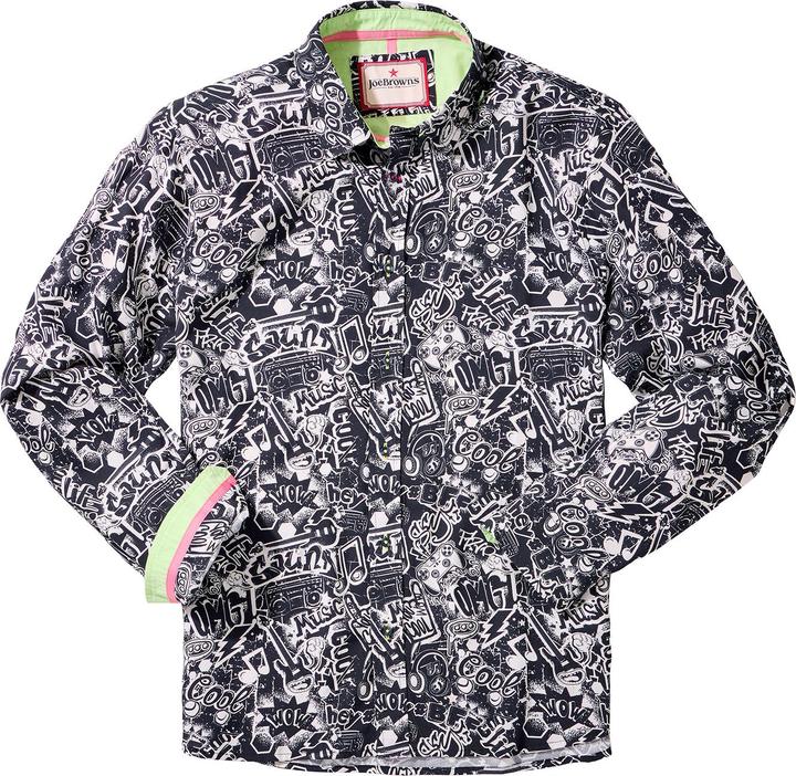 Actual product image Joe Browns Comic Print Graphic Long Sleeve Shirt (M)