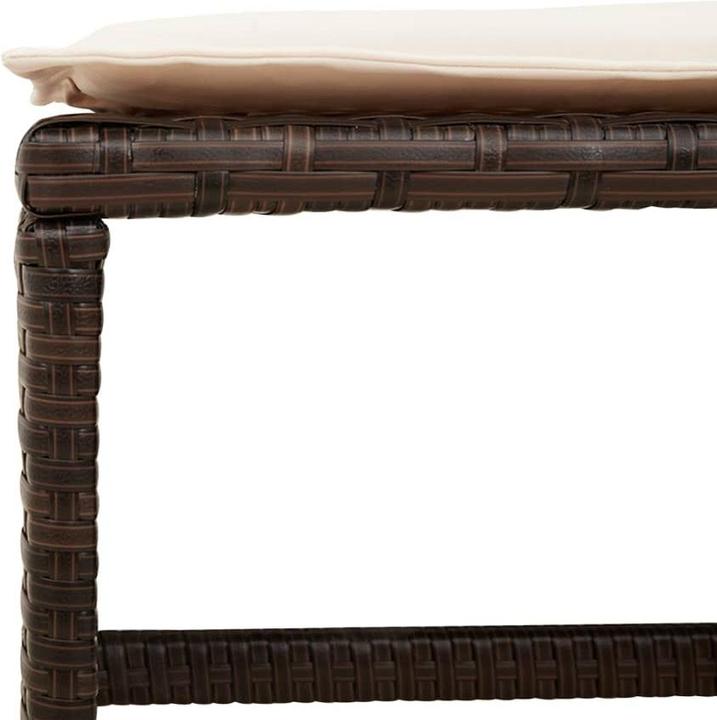 Actual product image VidaXL Garden furniture dining set garden set seating group 11-piece brown poly rattan (165 cm)