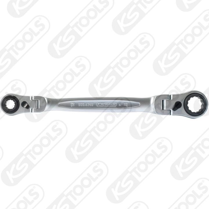 Produktbild KS Tools 4 in 1 GEARplus umschaltbar Doppel-Ratschenringschlüssel (19 mm)