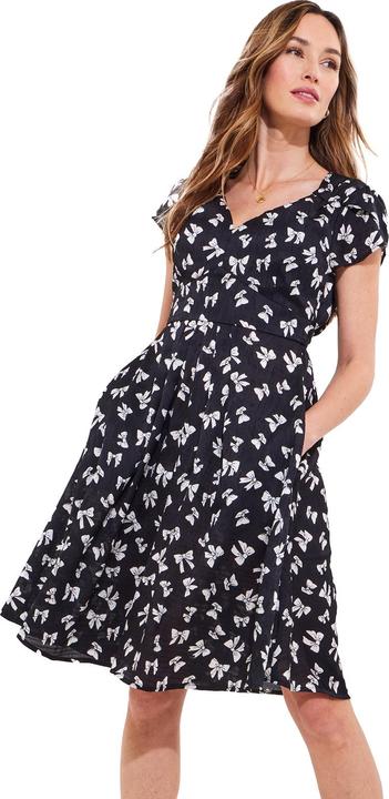 Actual product image Joe Browns Bow Print Knee-Length Dress (34)