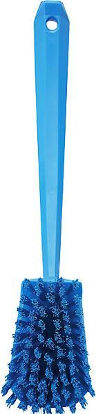 Actual product image Fincke Long handled washing brush, hard, pack of 10, blue. (10 pcs.)