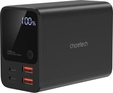 Choetech B635BK USB-A / USB-C Powerbank 22,5W 27000mAh - schwarz (27000 mAh, 222.50 W, 99.90 Wh)