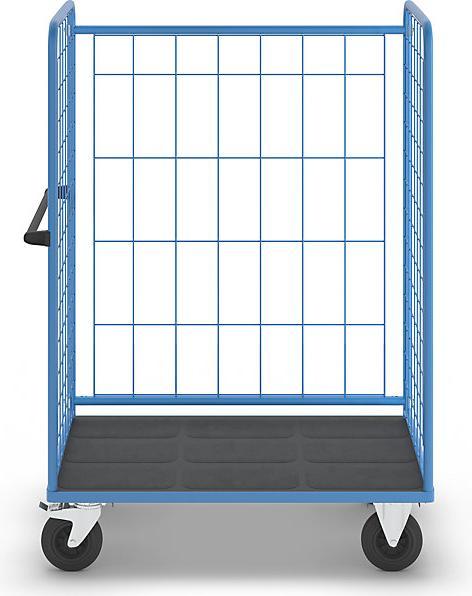 Produktbild eurokraft pro Etagenwagen, Drahtgitter dreiseitig (500 kg)