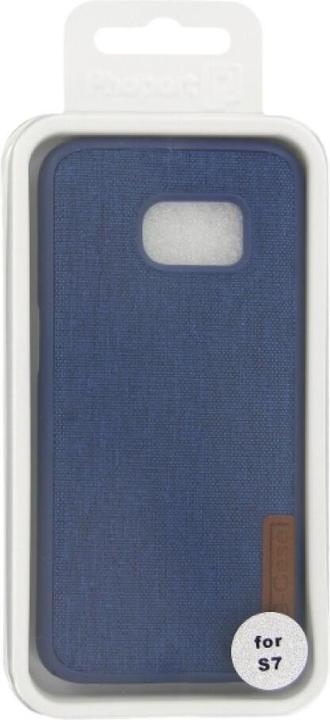 Produktbild OEM Silicone Case Textile for Samsung S7 blue (Samsung Galaxy S7)