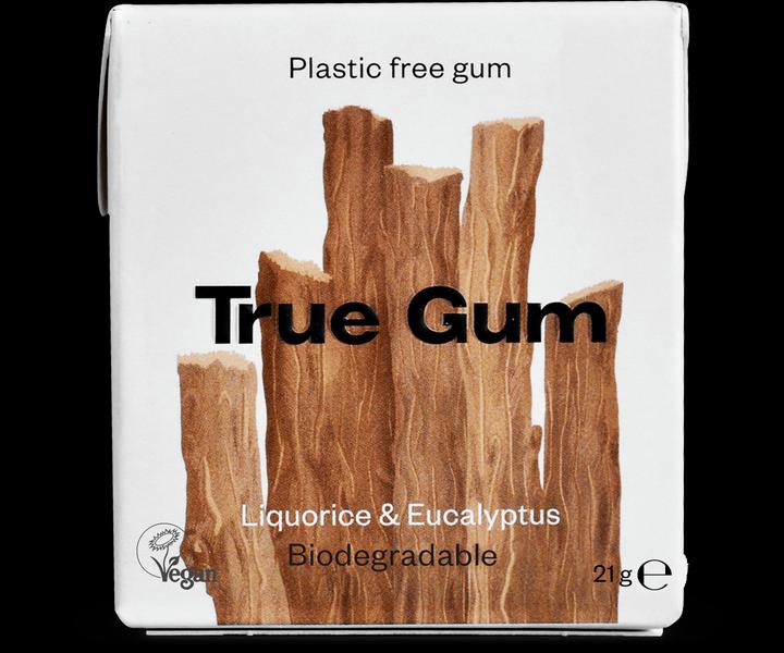 Produktbild True Gum Lakritze & Eukalyptus (1 Stk., 21 g)