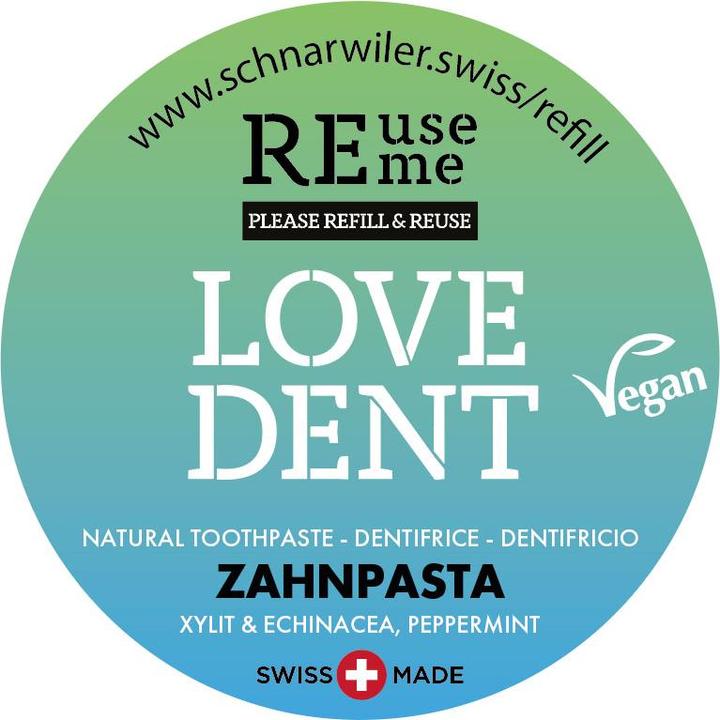 Produktbild ReUseMe LOVE DENT Zahnpasta ohne Fluoride mit Echinacea & Xylit (100 ml)
