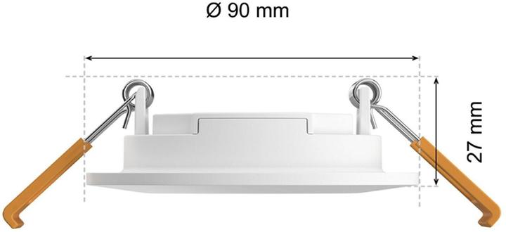 Actual product image Philips Hue White & Color Ambiance Slim Recessed (700 lm)