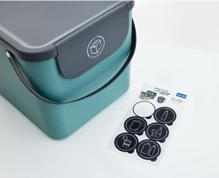 Actual product image Rotho Albula recycling bin 40 l, anthracite (40 l)