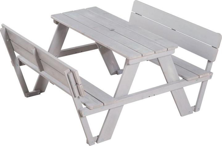 Produktbild Roba Kindersitzgruppe ‚PICKNICK for 4‘ Outdoor +, mit Lehne, mit Schirm Set (Kindersitzgruppe)