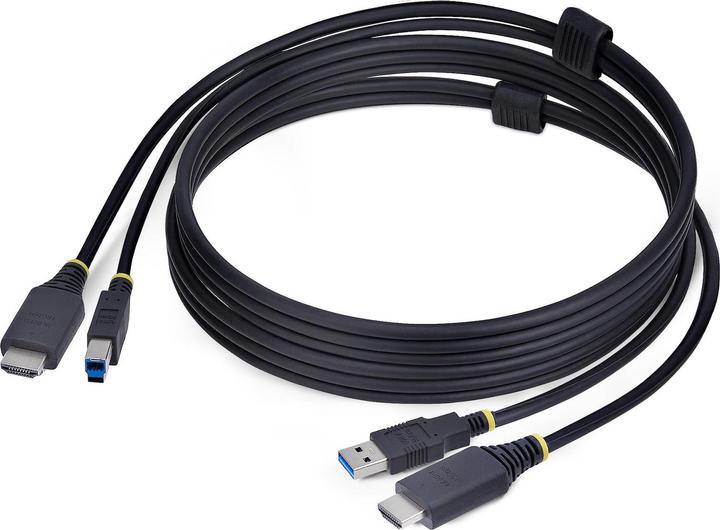 StarTech .com HU1226-KVM-CABLE, 1,8 m, USB, USB, HDMI, Schwarz, HDMI + USB 3.2 Gen 1 Type-A