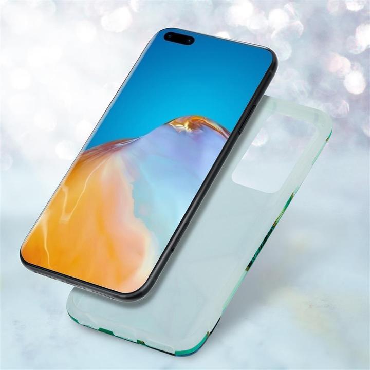 Actual product image Cadorabo IMD TPU Colorful Marble Cover (Huawei P40)
