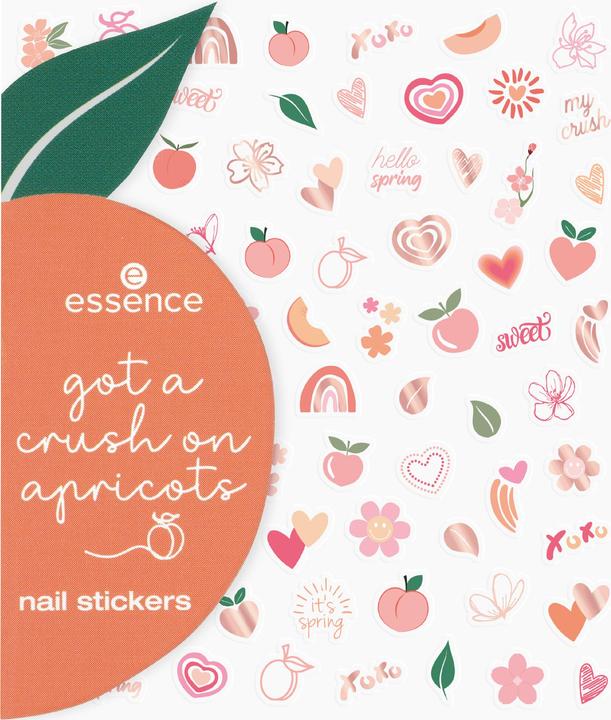essence Nail Stickers 01 Apropos, Apricots... (Nagelverzierung, Mehrfarbig)